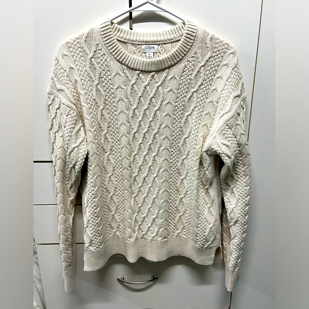 J Crew cable knit BNWT